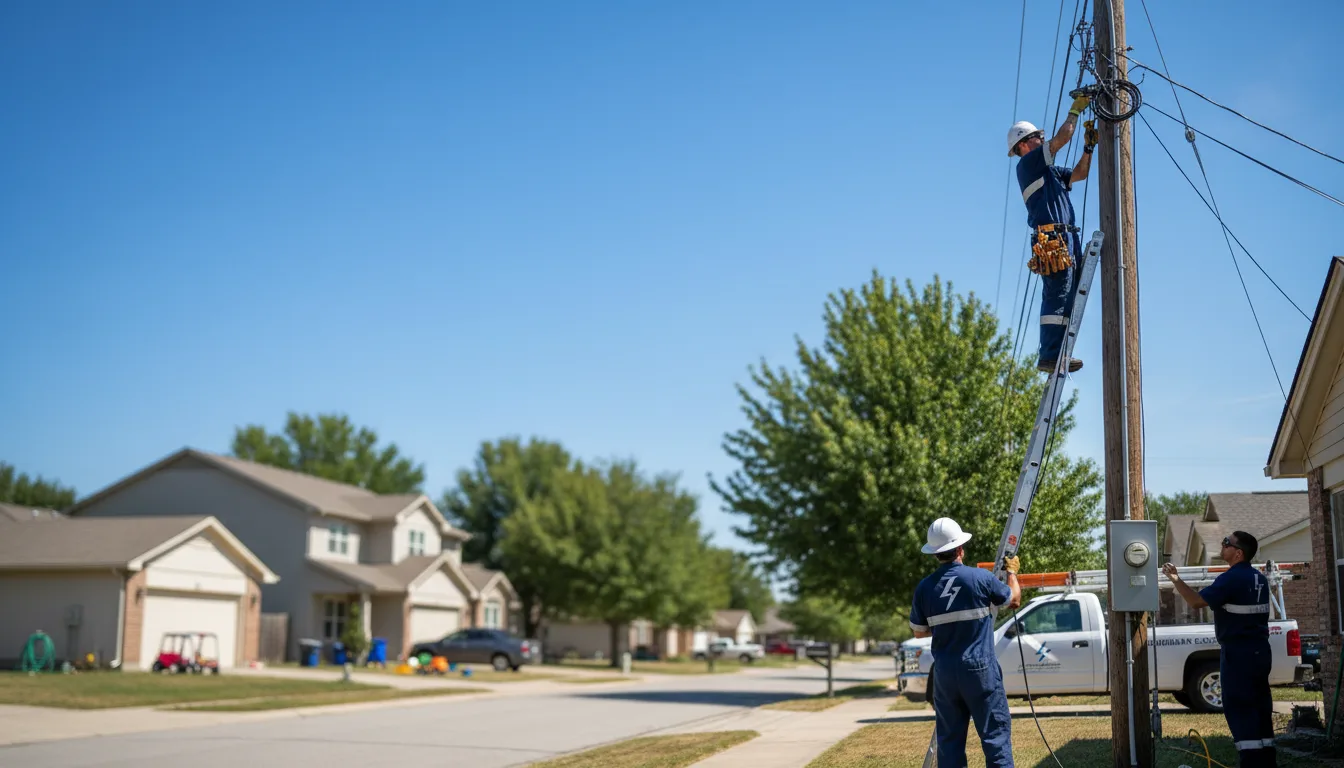 Residential electrician providing installation services in Monroe, OH